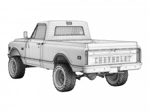 Chevrolet C10 1970 3D Model