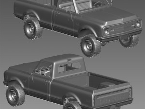 Chevrolet C10 1970 3D Model
