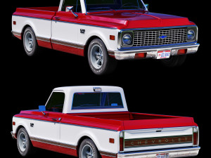 Chevrolet C10 1971 Modello 3D