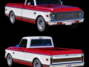 Chevrolet C10 1971 3D Model