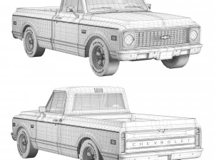 Chevrolet C10 1971 3D Model