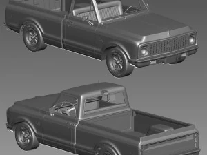 Chevrolet C10 1971 3D Model