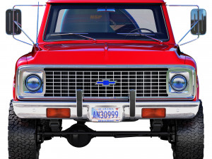 Chevrolet C10 1972 short bed Modelo 3D