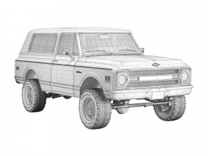 Chevrolet K5 blazer 1969 Modelo 3D