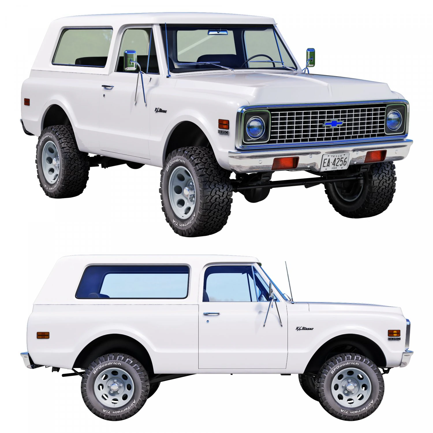 Chevrolet K5 blazer 1971 3D Model .c4d .max .obj .3ds .fbx .stl .blend