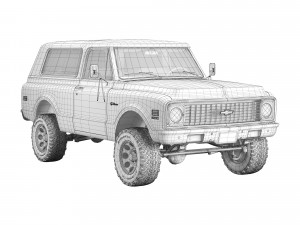 Chevrolet K5 blazer 1971 3D Model