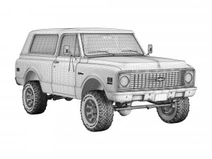 Chevrolet K5 blazer 1971 3D Model