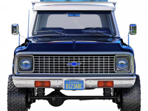 Chevrolet K5 blazer 1972 police 3D Model