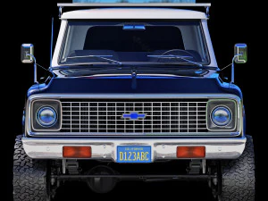Chevrolet K5 blazer 1972 police 3D Model