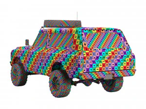 Chevrolet K5 blazer 1972 police 3D Model
