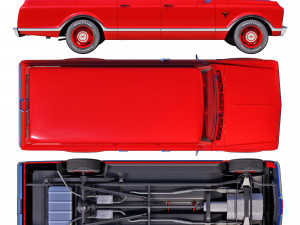 Chevrolet suburban 1967 3D Модель