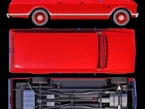 Chevrolet suburban 1967 3D Model