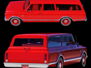 Chevrolet suburban 1967 3D Модель