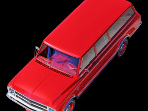 Chevrolet suburban 1967 3D Model