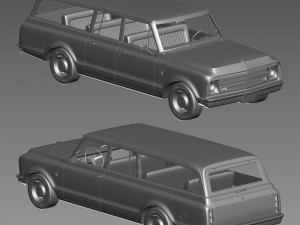 Chevrolet suburban 1967 3D Модель