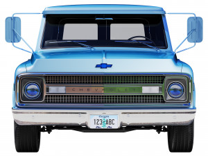 Chevrolet suburban 1969 panel truck 3D Model