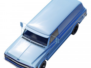 Chevrolet suburban 1969 panel truck 3D Model