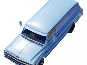 Chevrolet suburban 1969 panel truck 3D Model