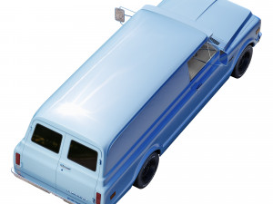 Chevrolet suburban 1969 panel truck 3D Model