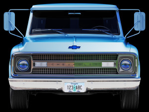 Chevrolet suburban 1969 panel truck 3D Model