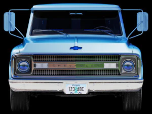 Chevrolet suburban 1969 panel truck 3D Model