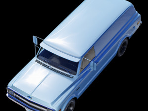 Chevrolet suburban 1969 panel truck 3D Model