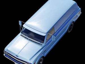 Chevrolet suburban 1969 panel truck 3D Model