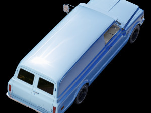 Chevrolet suburban 1969 panel truck 3D Model