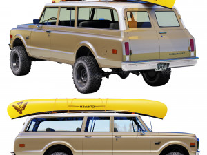 Chevrolet suburban 1970 3D Модель