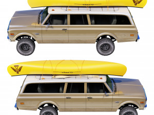 Chevrolet suburban 1970 3D Модель