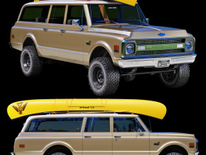 Chevrolet suburban 1970 3D Модель