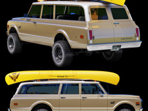 Chevrolet suburban 1970 3D Модель