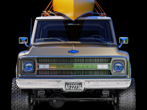Chevrolet suburban 1970 3D Модель