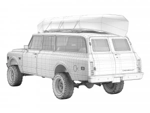Chevrolet suburban 1970 3D Model
