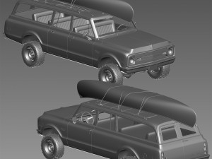 Chevrolet suburban 1970 3D Модель