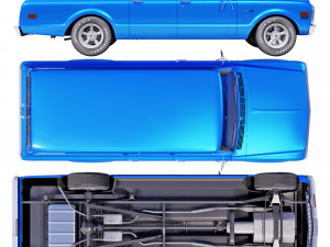 Chevrolet suburban 1971 Modèle 3D