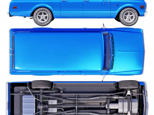 Chevrolet suburban 1971 3D Model