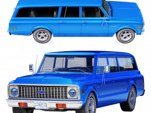 Chevrolet suburban 1971 Modèle 3D