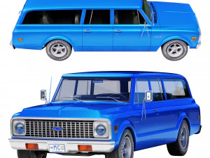 Chevrolet suburban 1971 3D Model