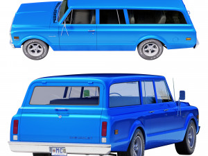 Chevrolet suburban 1971 Modèle 3D