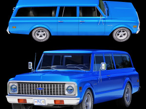 Chevrolet suburban 1971 Modèle 3D
