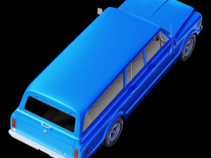 Chevrolet suburban 1971 3D Model