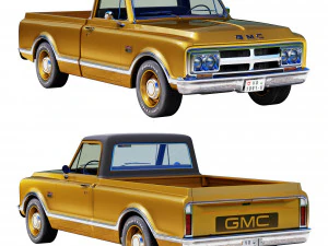 GMC 1500 1968 Modelo 3D