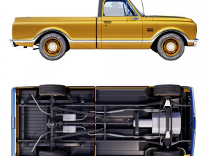 GMC 1500 1968 3D Model