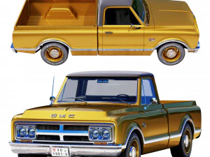 GMC 1500 1968 3D Model
