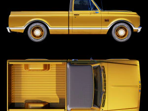 GMC 1500 1968 3D Model