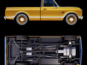 GMC 1500 1968 3D Model