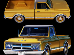 GMC 1500 1968 3D 모델