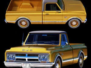 GMC 1500 1968 3D Model