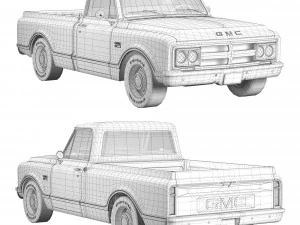 GMC 1500 1968 3D Model